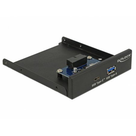 DeLOCK 63962 Obturateur de baie de lecteur 8,89 cm (3.5") ports panneau I/O Noir