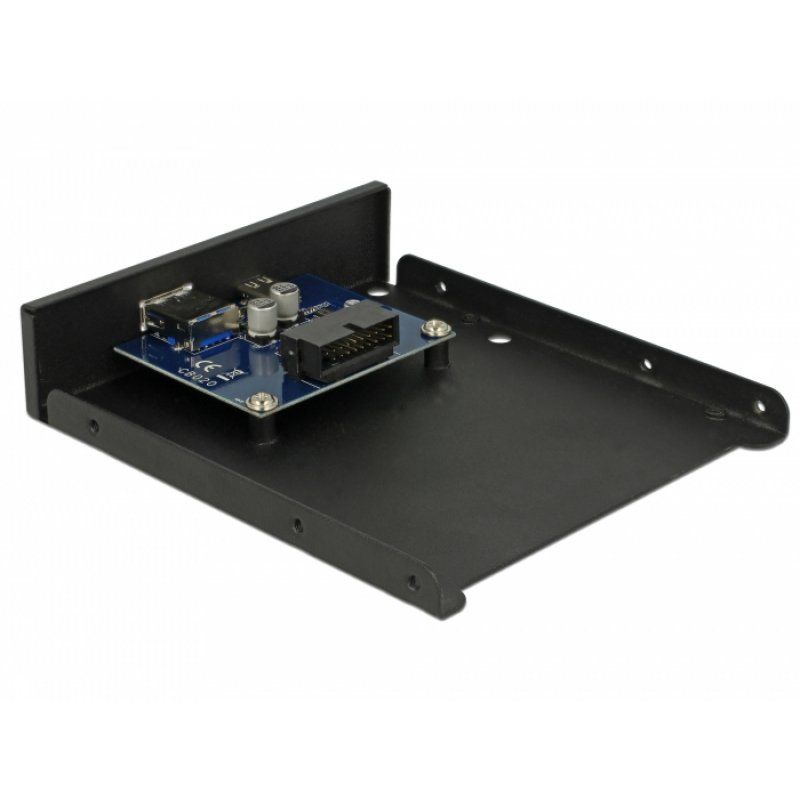 DeLOCK 63962 Obturateur de baie de lecteur 8,89 cm (3.5") ports panneau I/O Noir