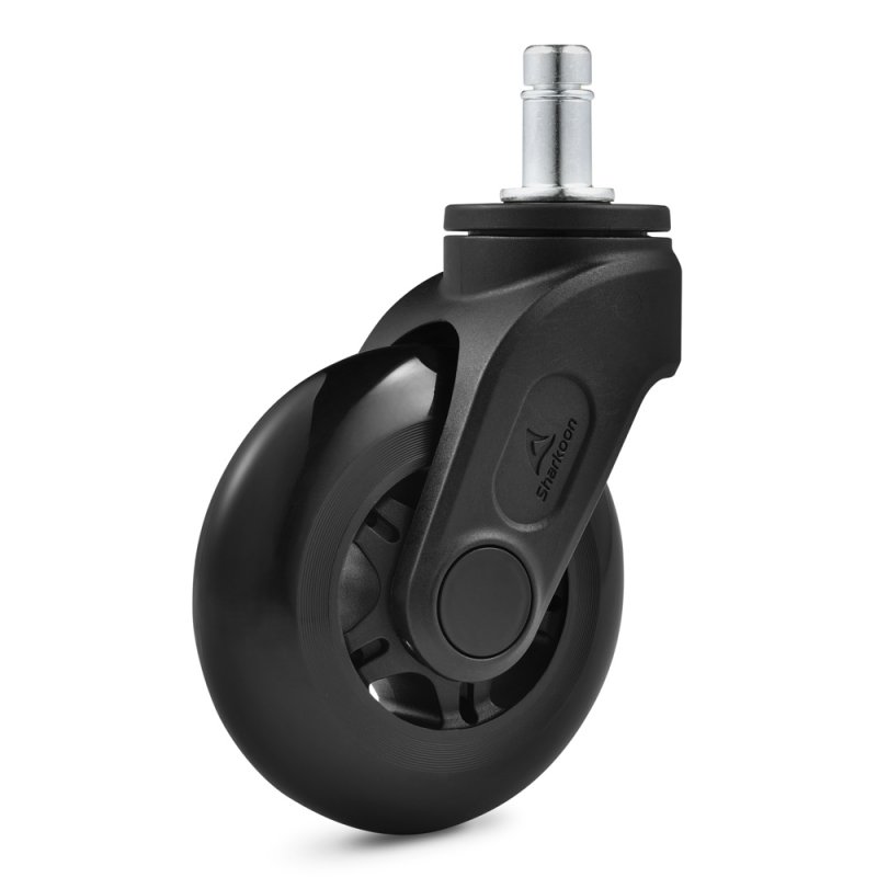 Sharkoon SW10 Black PU plastic Castor wheels