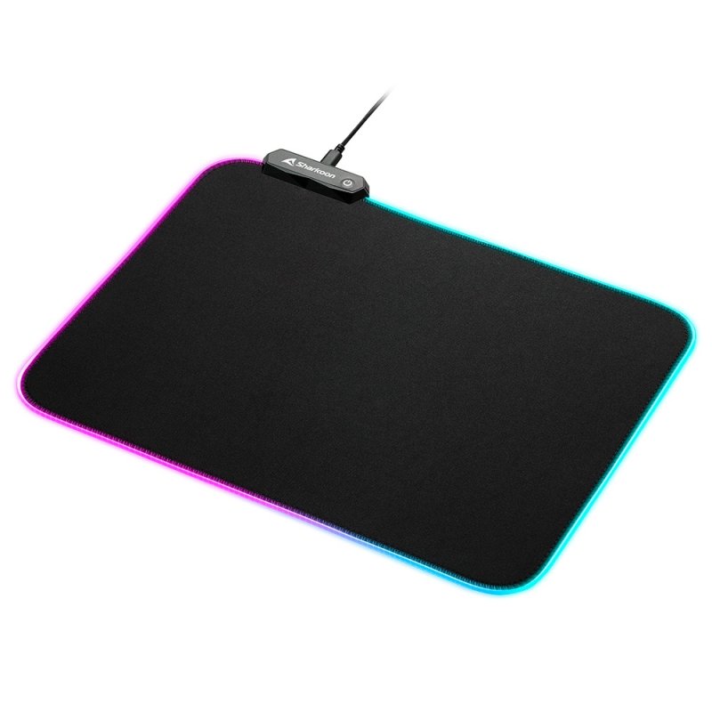 Sharkoon 1337 RGB V2 Gaming Mat Tapis de souris de jeu Noir
