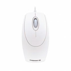 CHERRY WHEELMOUSE OPTICAL Corded Mouse, Pale Grey, PS2/USB