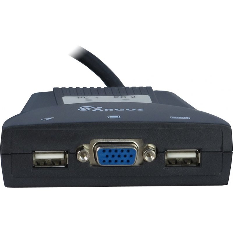 Inter-Tech KVM-LS-21JA commutateur écran, clavier et souris Noir