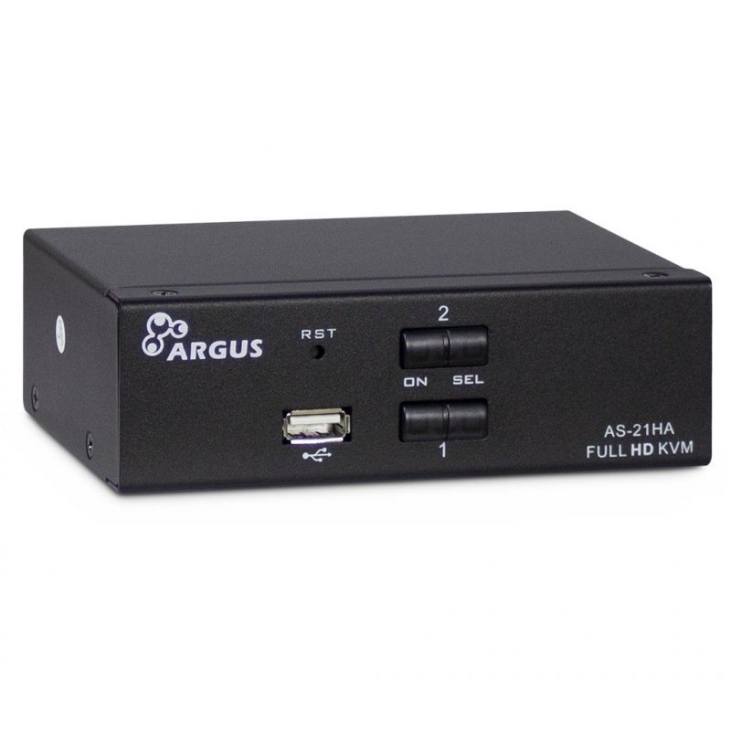 Inter-Tech AS-21HA HDMI KVM switch Black