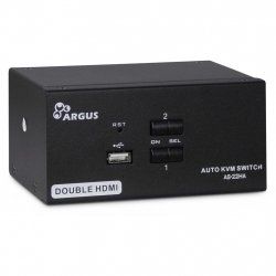 Inter-Tech AS-22HA HDMI KVM switch Black