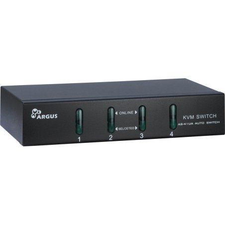 Inter-Tech KVM-AS-41UA KVM switch Black