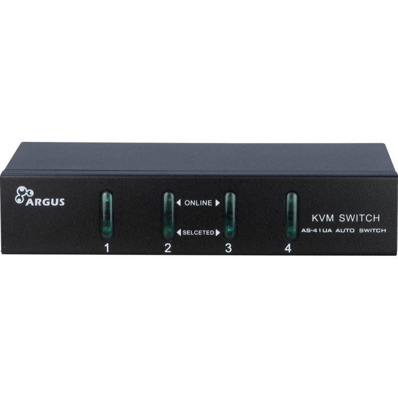 Inter-Tech compatible IPC KVM Switch AS-41UA VGA