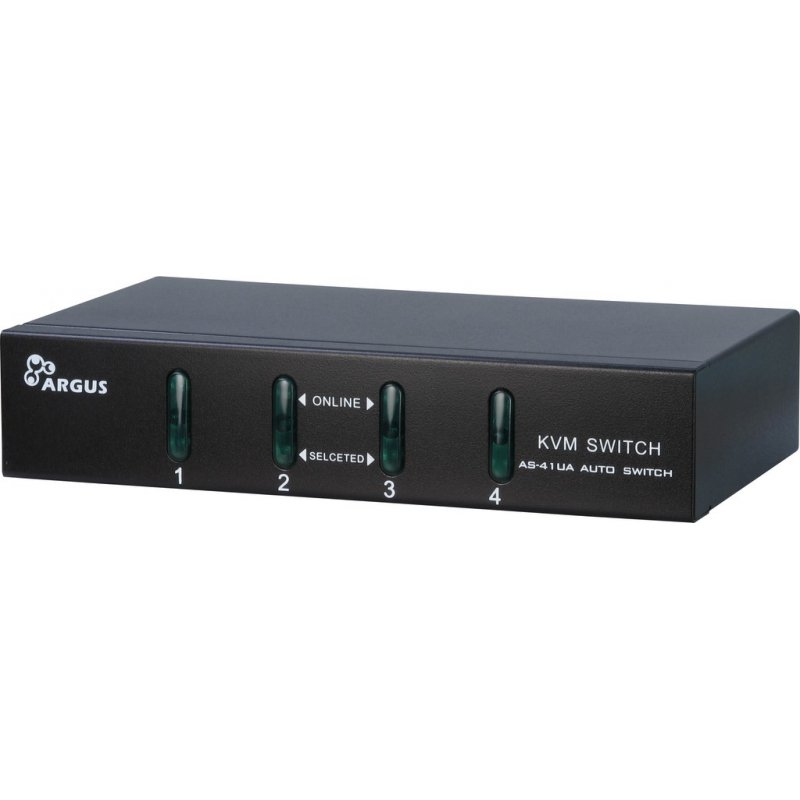 Inter-Tech compatible IPC KVM Switch AS-41UA VGA