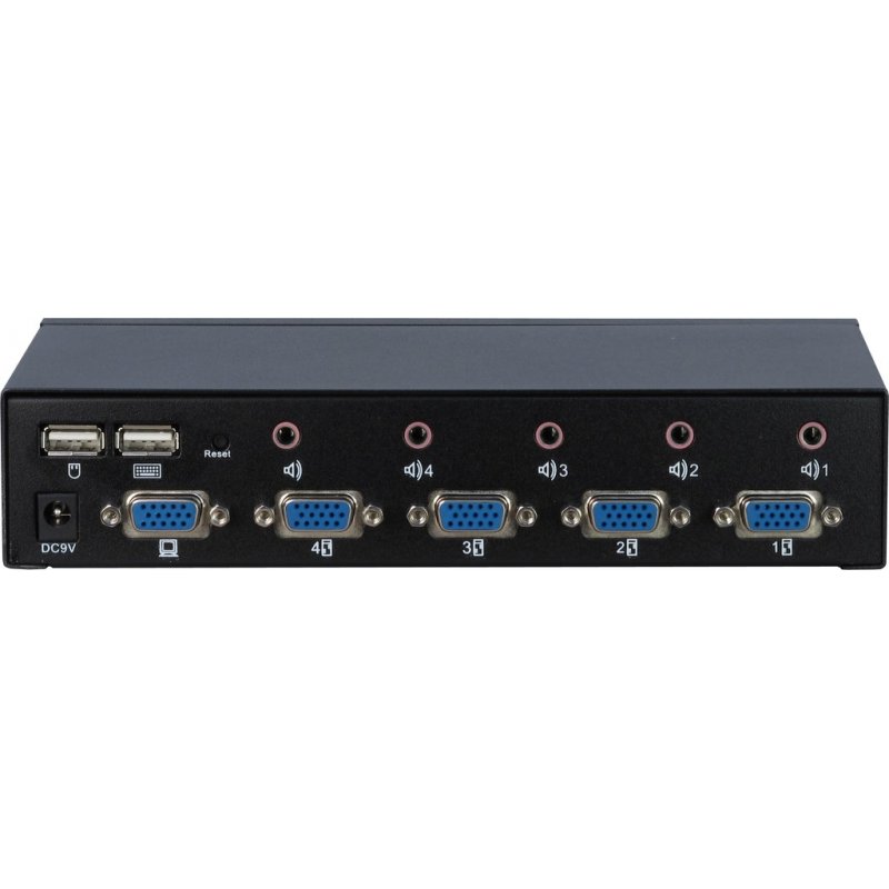 Inter-Tech KVM-AS-41UA KVM switch Black