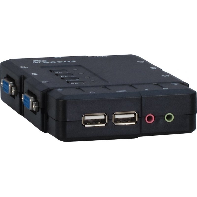 Inter-Tech KVM-CS-41UA KVM switch Black