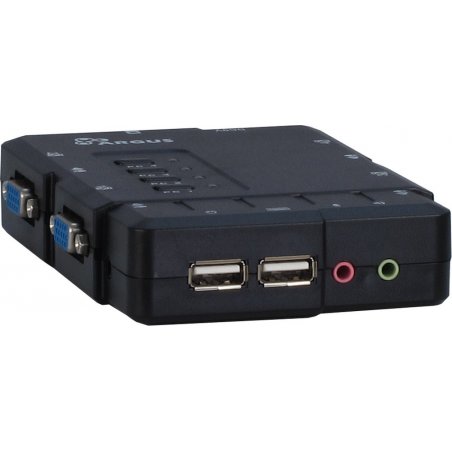 Inter-Tech KVM-CS-41UA KVM switch Black