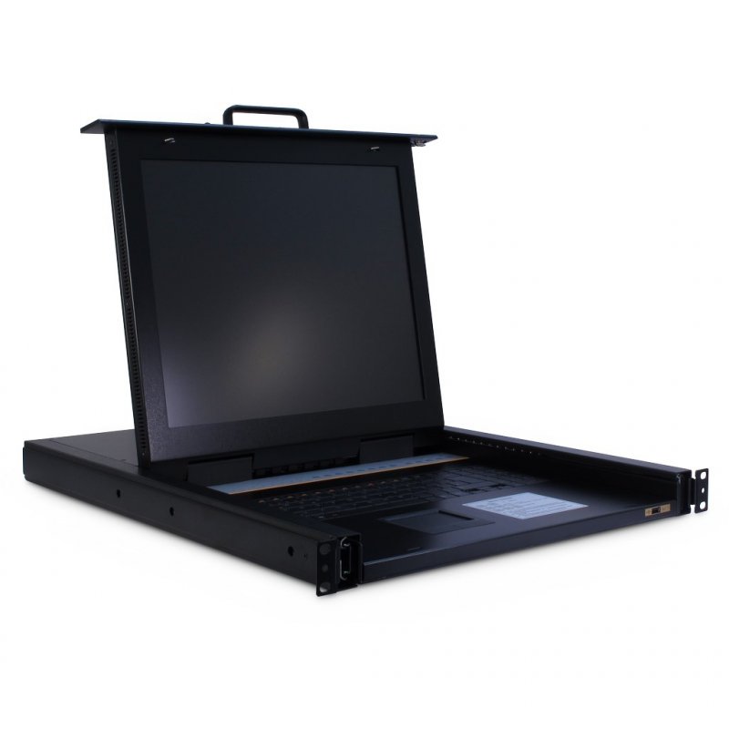 Inter-Tech KVM-1708 support d'ordinateurs 43,2 cm (17") 1280 x 1024 pixels Acier Noir