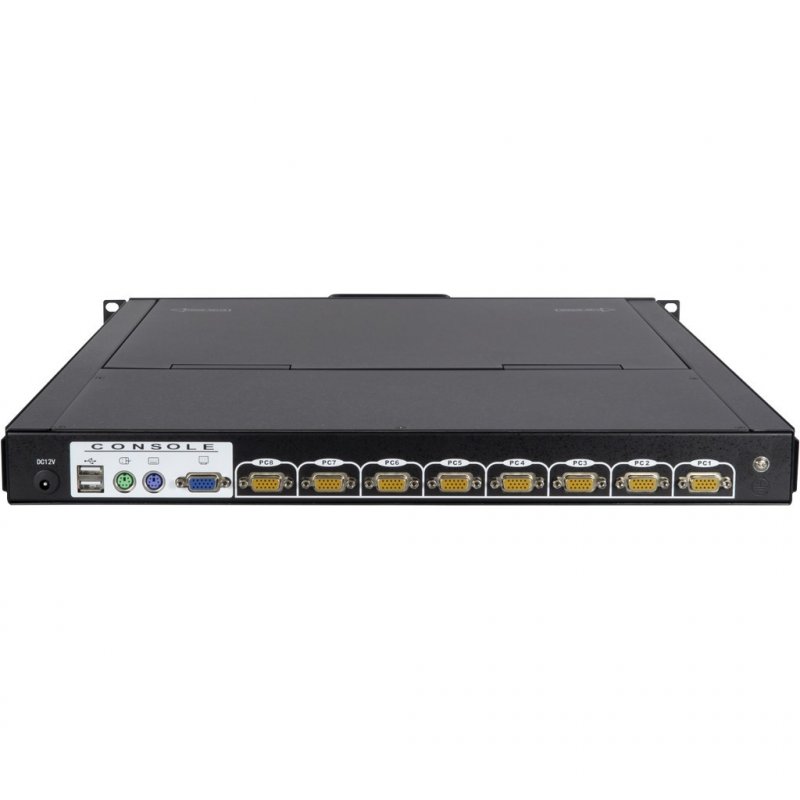 Inter-Tech KVM-1708 rack console 43.2 cm (17") 1280 x 1024 pixels Steel Black