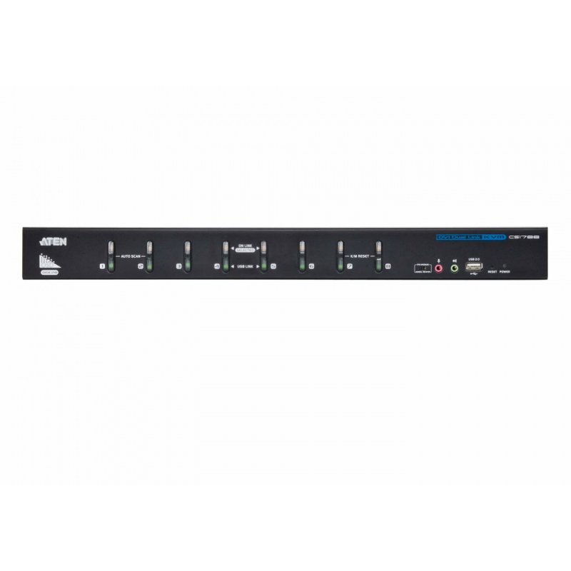 ATEN 8-Port USB DVI Dual Link KVM Switch with Audio