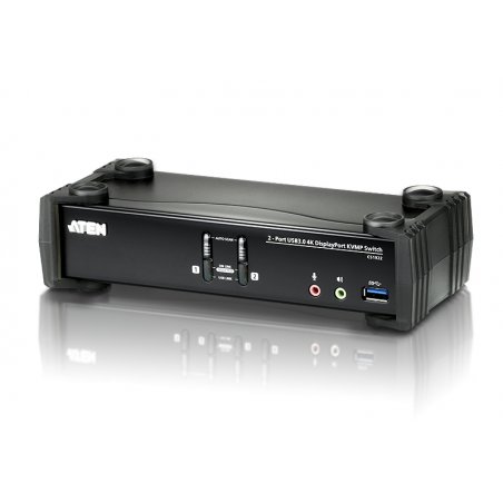 ATEN 2-Port USB 3.1 Gen 1 4K DisplayPort 1.2 KVMP™ Switch with Audio (KVM cables included)