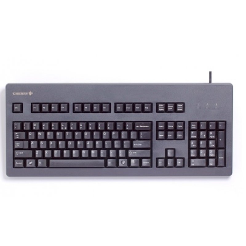 CHERRY G80-3000 clavier USB + PS/2 Noir
