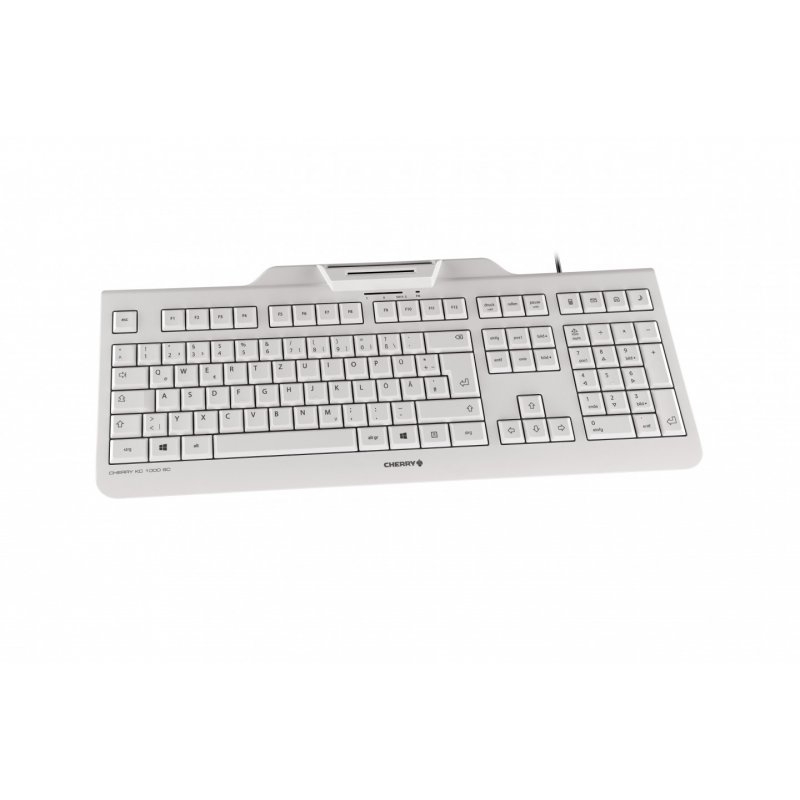 CHERRY KC 1000 SC clavier USB QWERTZ Allemand Gris