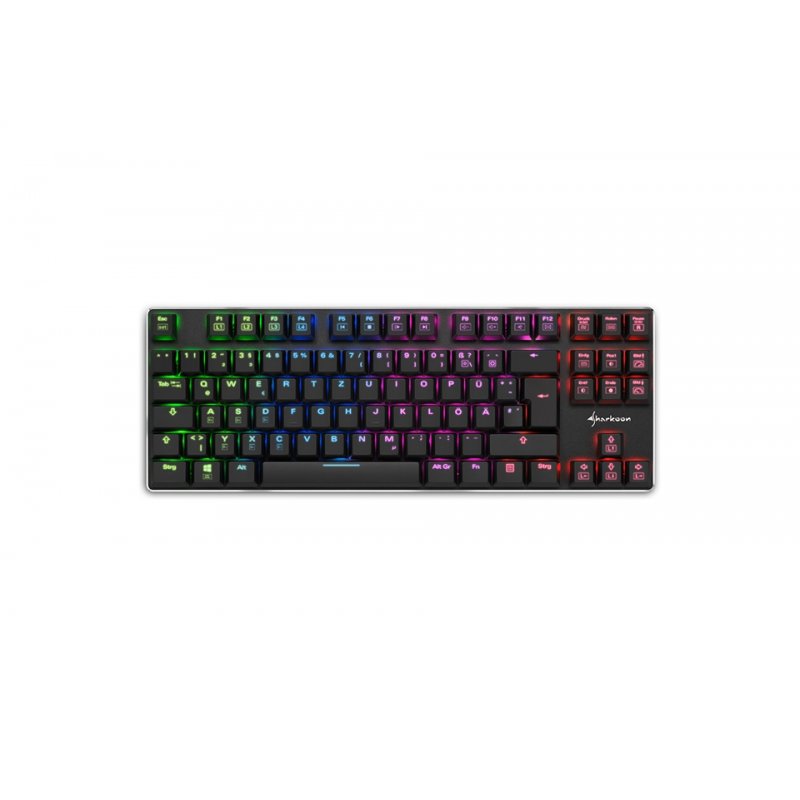 Sharkoon PureWriter TKL RGB clavier USB Allemand Noir