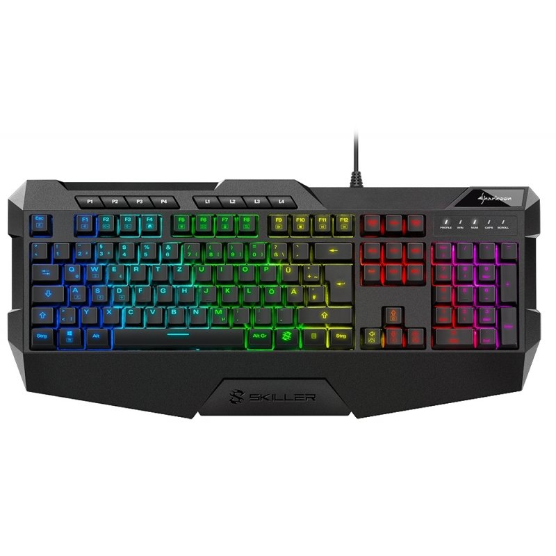 Sharkoon SKILLER SGK4 keyboard USB QWERTZ German Black