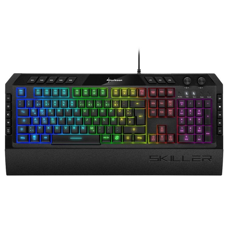 STOCKICX62 - Sharkoon Skiller SGK5 clavier USB QWERTZ Allemand Noir