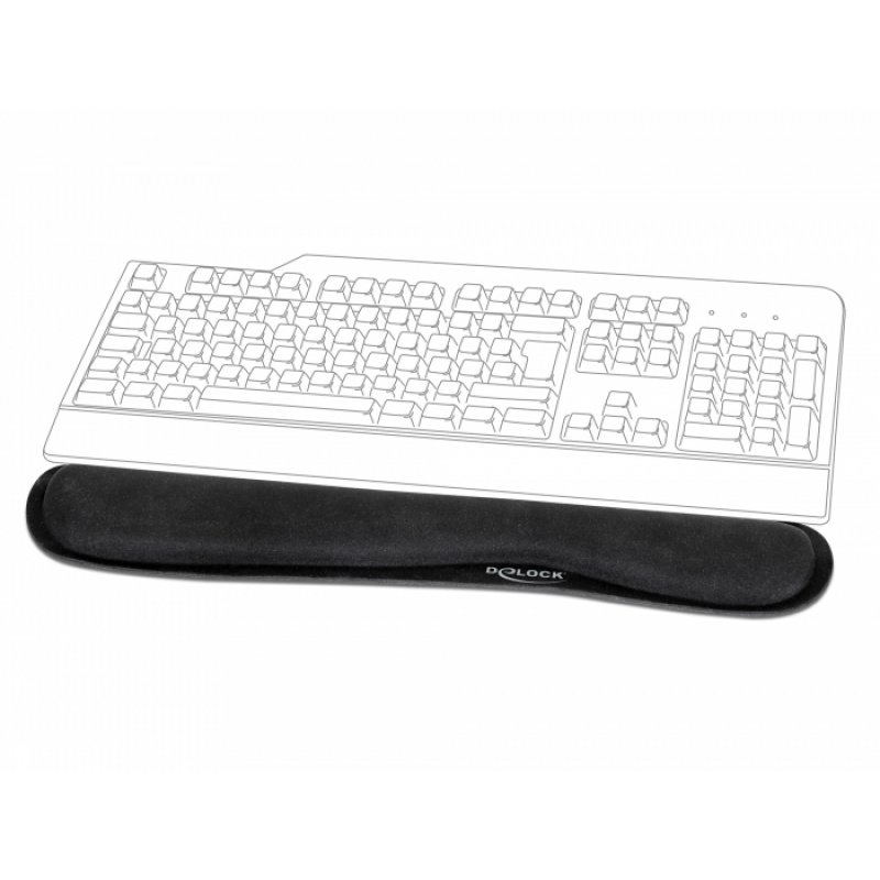 DeLOCK 12558 repose-poignet Noir