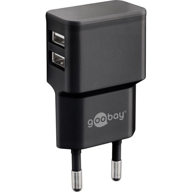 Goobay 44951 mobile device charger Mobile phone, Smartphone Black AC Indoor