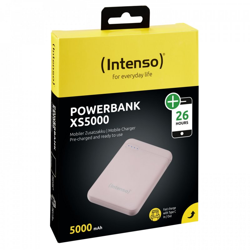 Intenso XS5000 Lithium Polymère (LiPo) 5000 mAh Rose