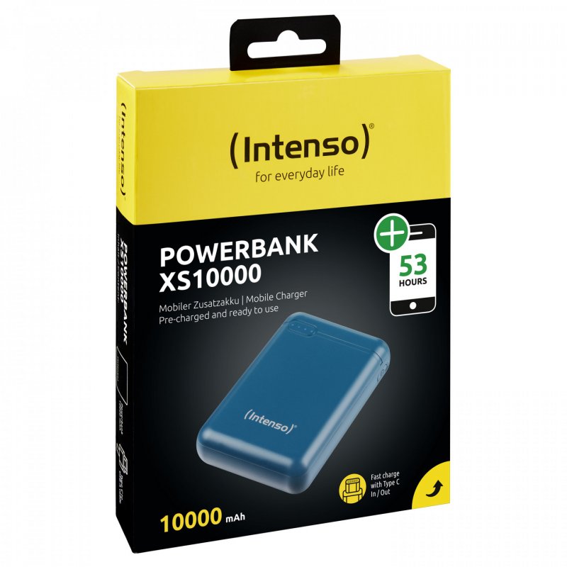 Intenso compatible Powerbank XS10000   pt | 10000 mAh, petrol