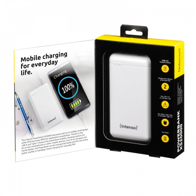 Intenso compatible Powerbank XS20000   wh | 20000 mAh, white