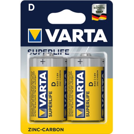 Varta R20 D pile domestique Zinc-Carbone