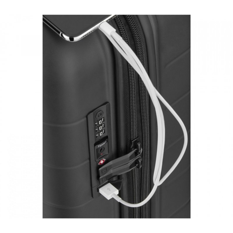 Wenger/SwissGear Syntry Trolley Black, Grey 36 L Polycarbonate, Polyester