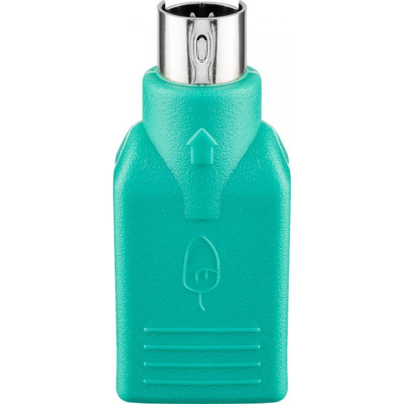 Goobay 68919 changeur de genre de câble USB Type-A PS/2 Vert
