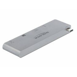 DeLOCK 87745 station d'accueil USB 3.2 Gen 1 (3.1 Gen 1) Type-C Gris