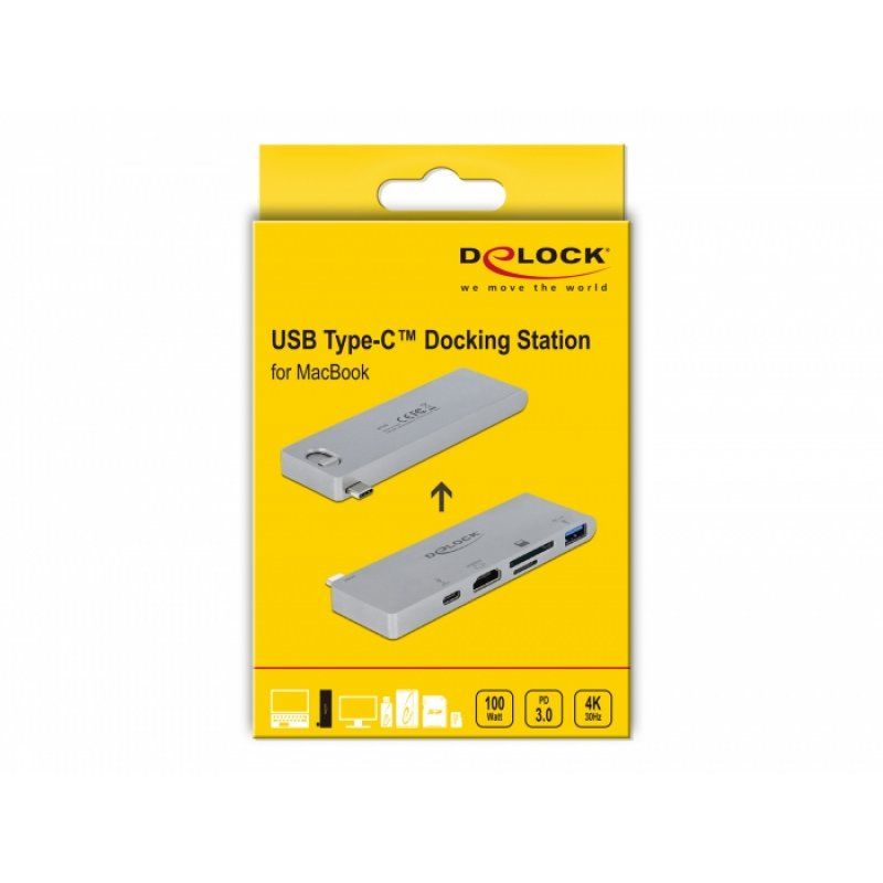 DeLOCK Dockings. f. MacB m. USB-C St