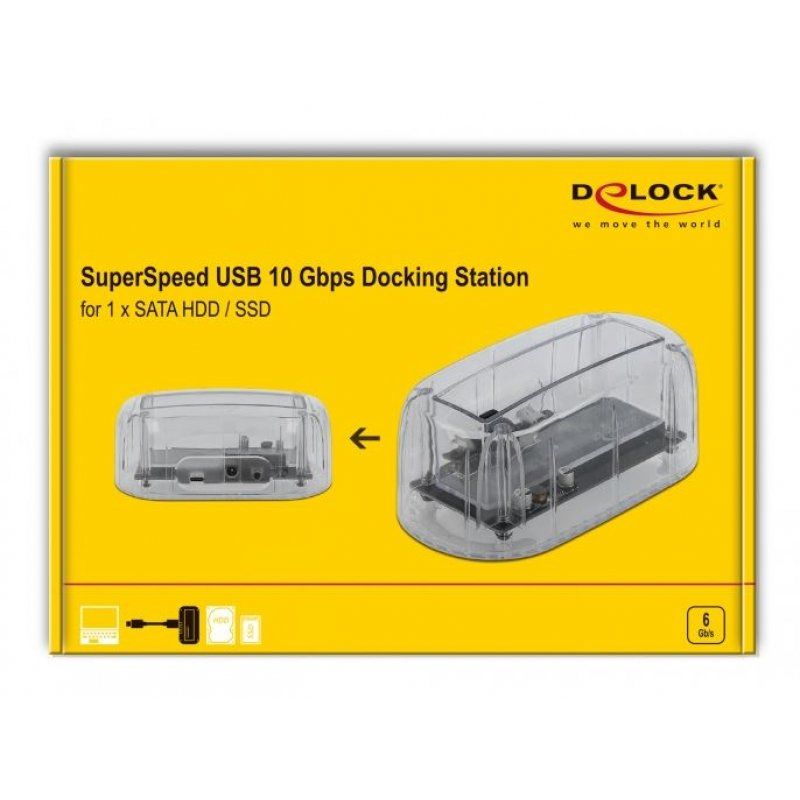 DeLOCK USB-C DS f. 1xSATA HDD/SSD | 64089
