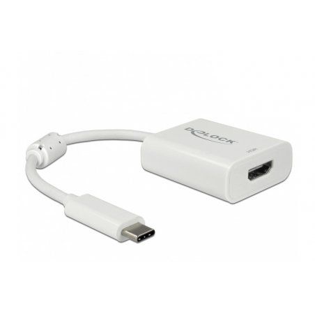 DeLOCK 63937 câble vidéo et adaptateur 0,1 m USB Type-C HDMI Blanc