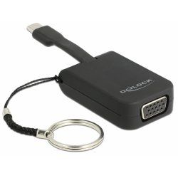 DeLOCK 63941 video cable adapter 0.03 m USB Type-C VGA (D-Sub) Black