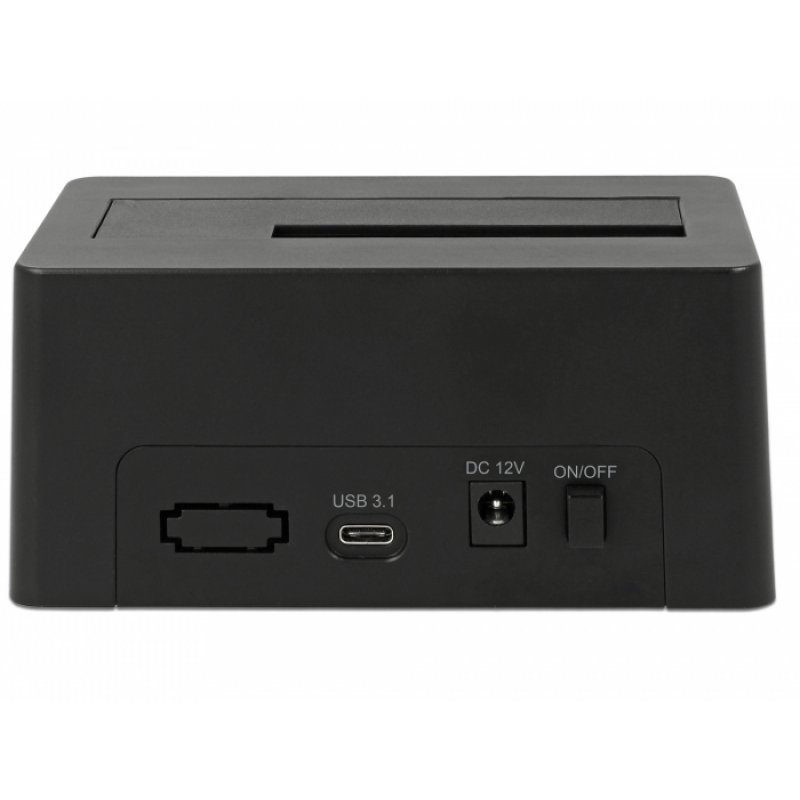 DeLOCK 63958 Station d'accueil de disques de stockage USB 3.2 Gen 2 (3.1 Gen 2) Type-C Noir