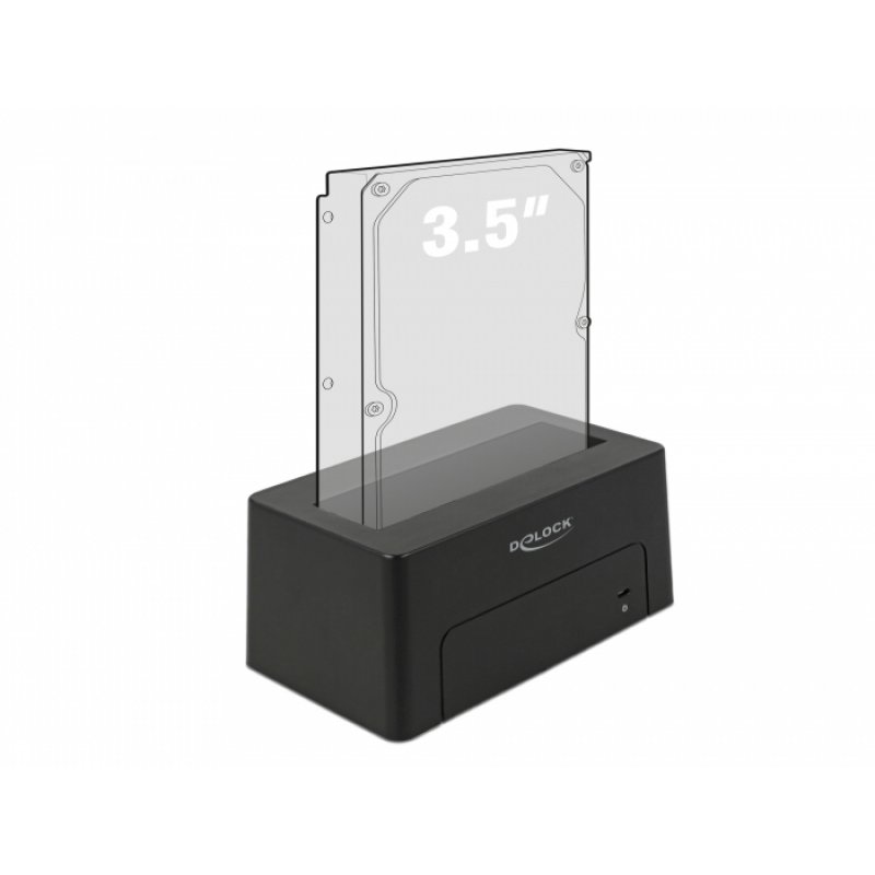 DeLOCK 63958 storage drive docking station USB 3.2 Gen 2 (3.1 Gen 2) Type-C Black