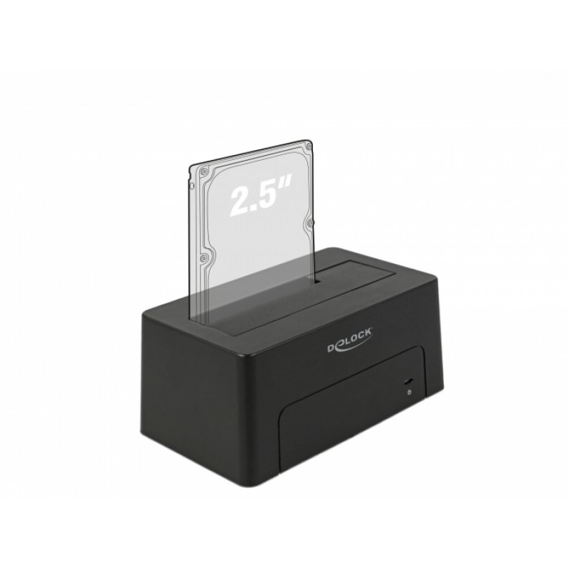 DeLOCK 63958 Station d'accueil de disques de stockage USB 3.2 Gen 2 (3.1 Gen 2) Type-C Noir