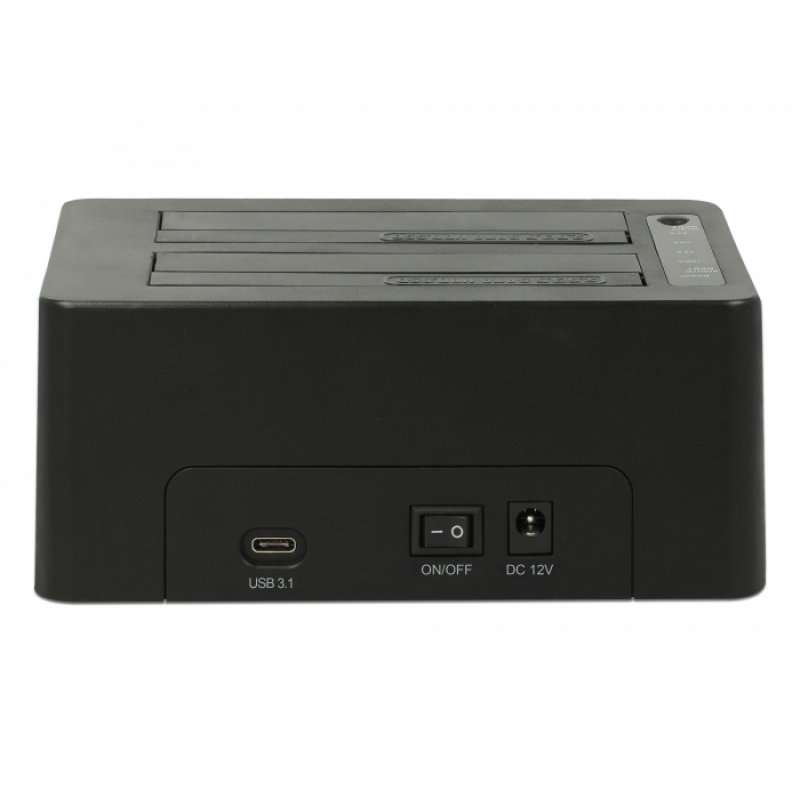 DeLOCK 63957 storage drive docking station USB 3.2 Gen 2 (3.1 Gen 2) Type-C Black