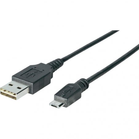Sharkoon 3m, USB2.0-A/USB2.0 Micro-B câble USB USB A Micro-USB B Noir