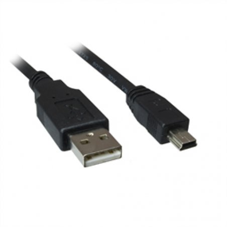 Sharkoon USB2.0 A-B Mini bk 1,0m