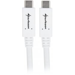 Sharkoon 4044951021185 USB cable 1 m USB 3.2 Gen 1 (3.1 Gen 1) USB C White