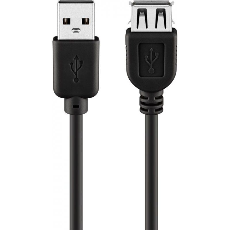 Goobay 68905 USB cable 5 m USB 2.0 USB A Black