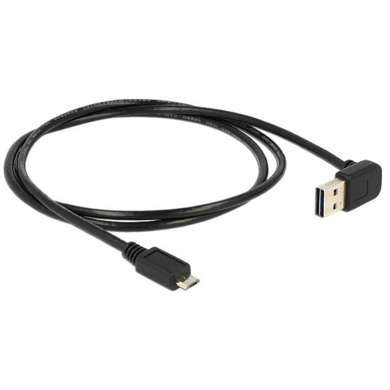 DeLOCK 1m, USB 2.0-A - USB 2.0 micro-B câble USB USB A Micro-USB B Noir