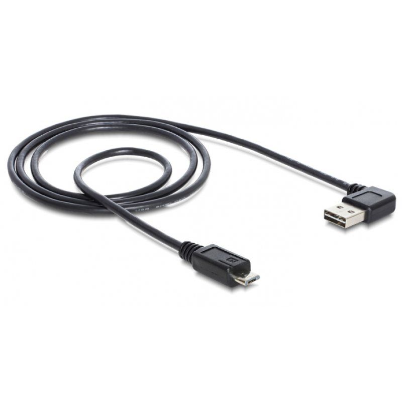 DeLOCK 2m USB 2.0 A - micro-B m/m câble USB USB A Micro-USB B Noir
