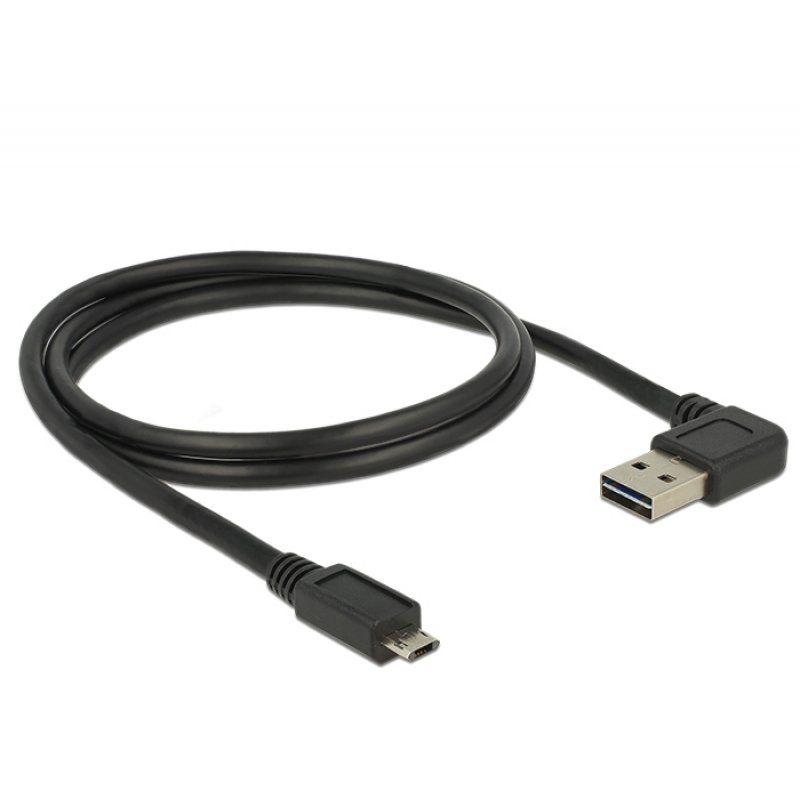 DeLOCK EASY-USB A 90°micro B      bk 1m