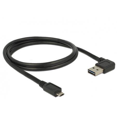DeLOCK EASY-USB A 90°micro B      bk 1m