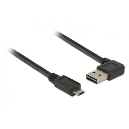 DeLOCK EASY-USB A 90°micro B      bk 2m