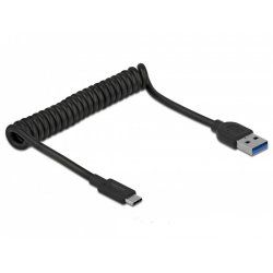 DeLOCK USB 3.1 Spiralkabel TypA StC St
